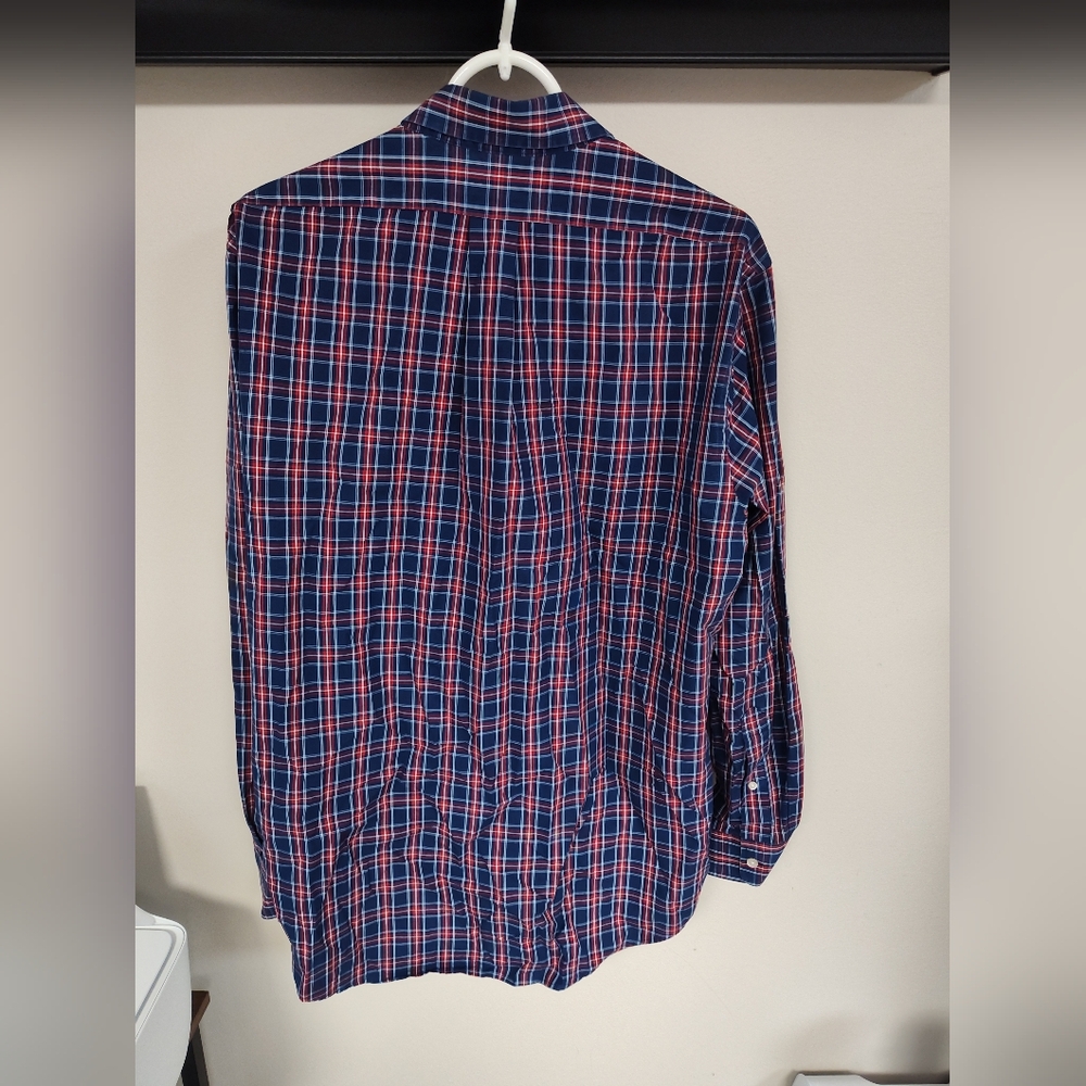 Men's Vineyard Vines Slim Fit Murray Plaid Shirt 100% Cotton - Size Large-  EUC - Picture 3 of 4